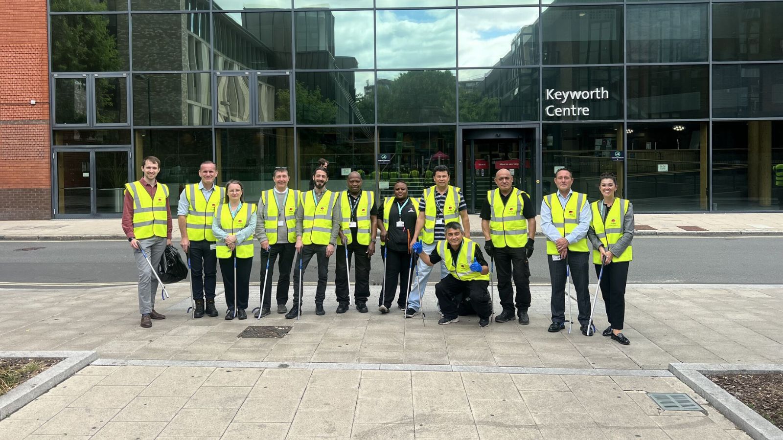 Delivering Social Value in Action Joint Litter Pick with Mitie and LSBU